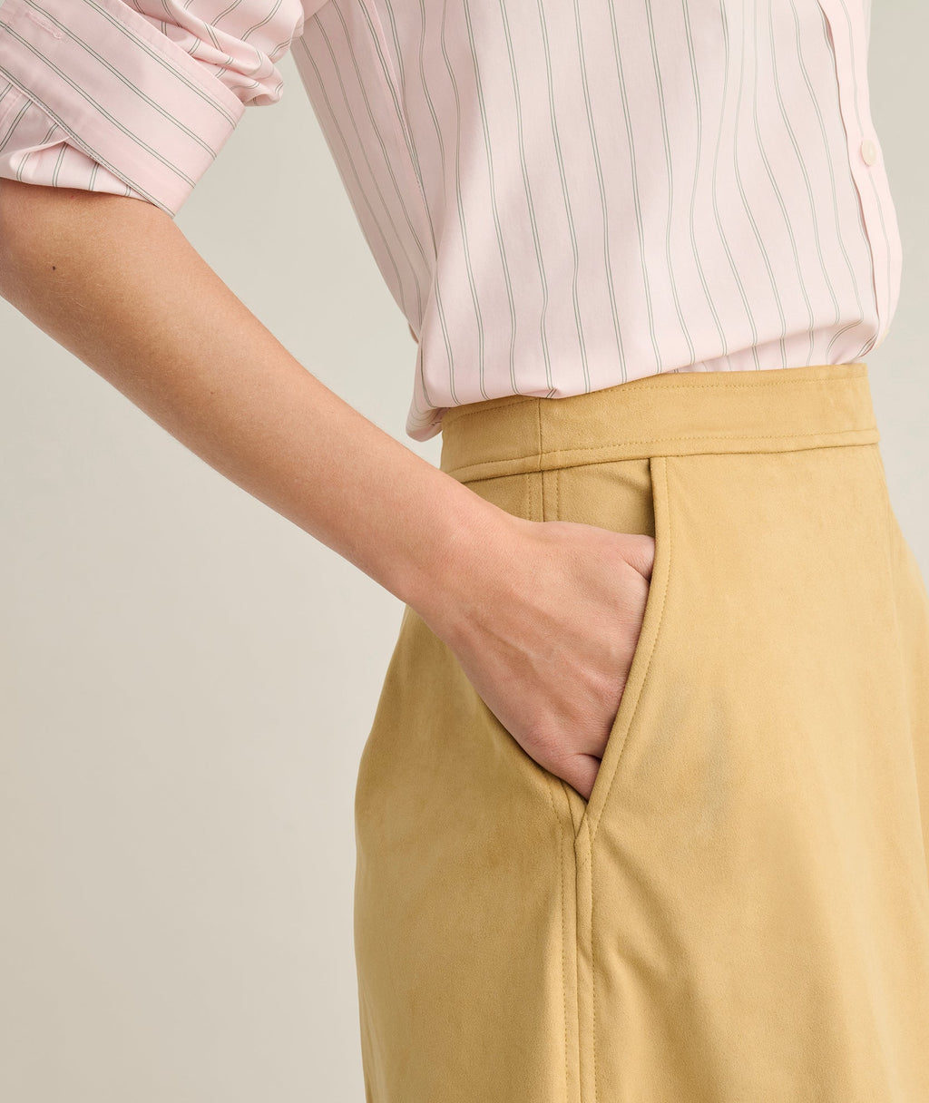Faux Suede Amelia Skirt