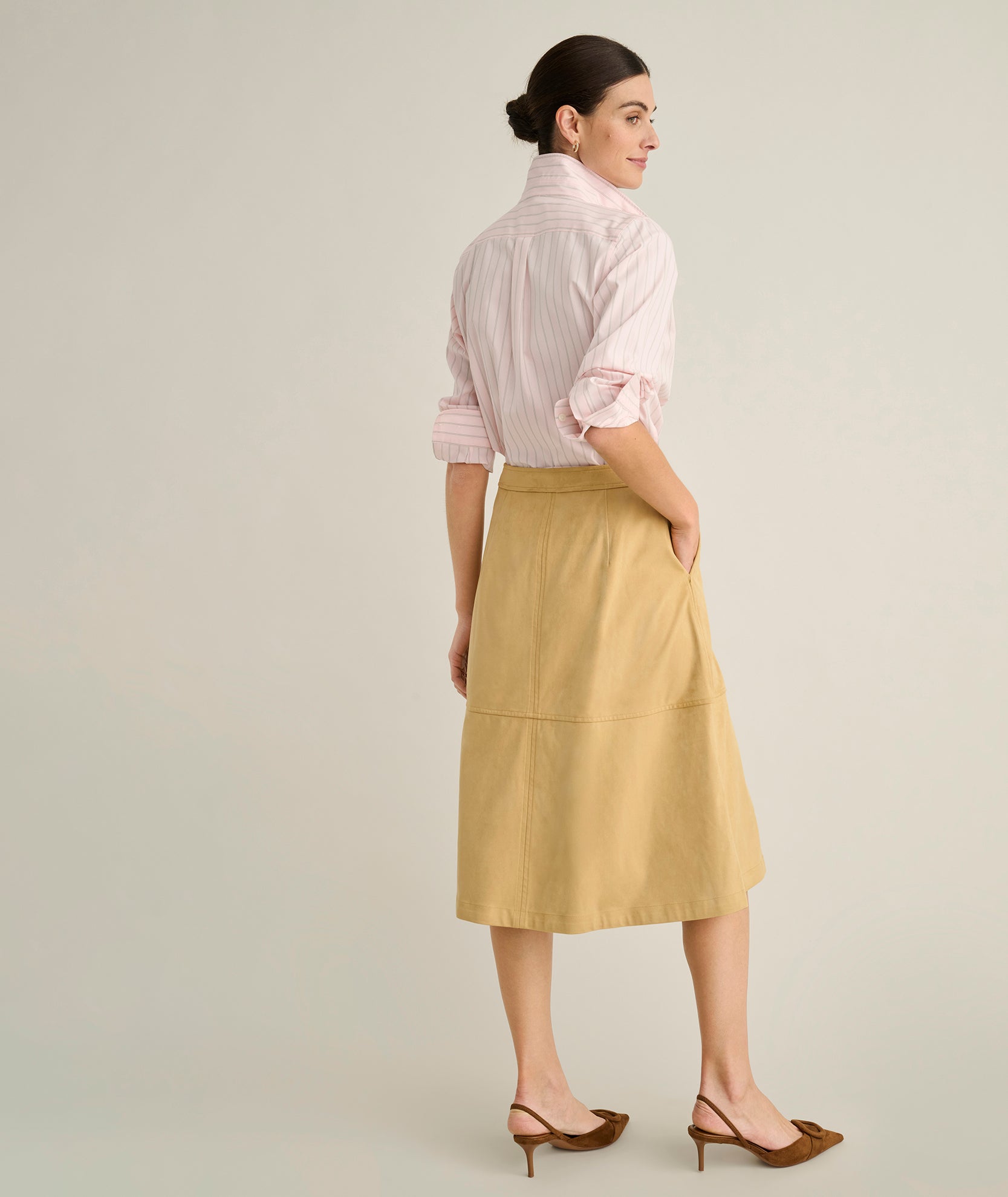 Faux Suede Amelia Skirt