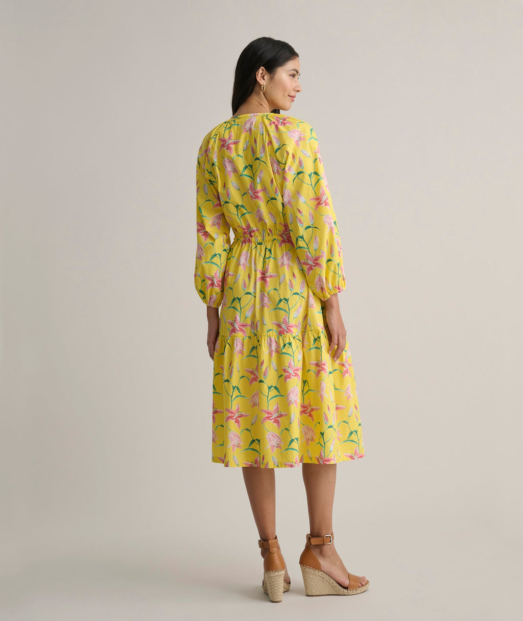 Stretch Cotton Floral Aurelia Dress