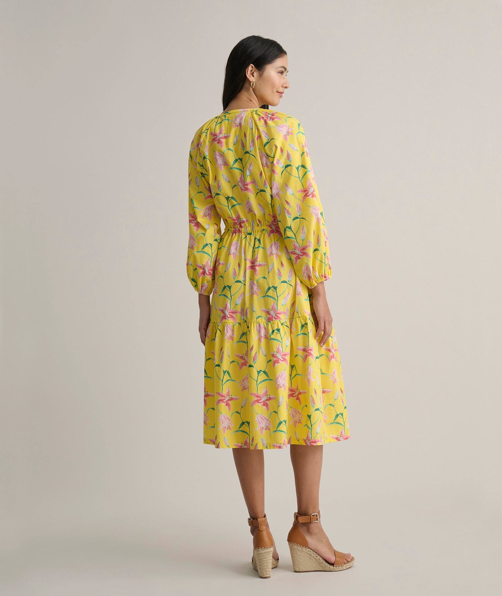 Stretch Cotton Floral Aurelia Dress