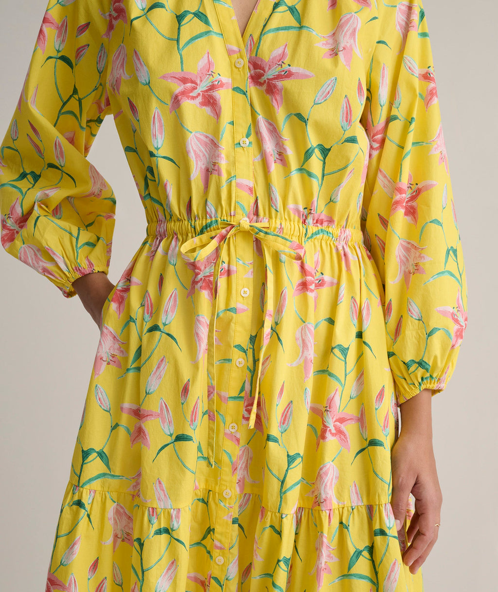 Stretch Cotton Floral Aurelia Dress
