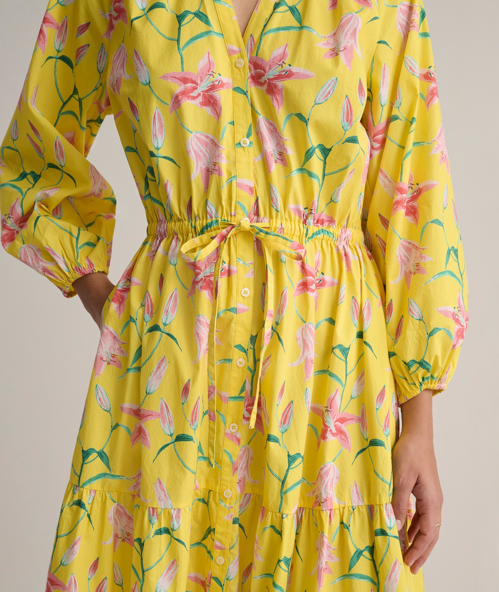 Stretch Cotton Floral Aurelia Dress