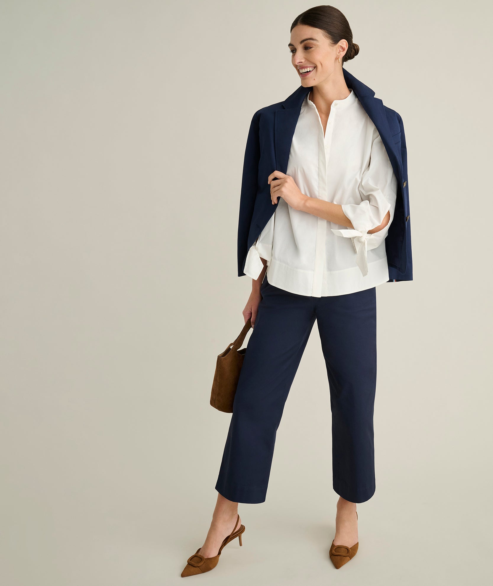 Stretch Twill Ava Cropped Pant
