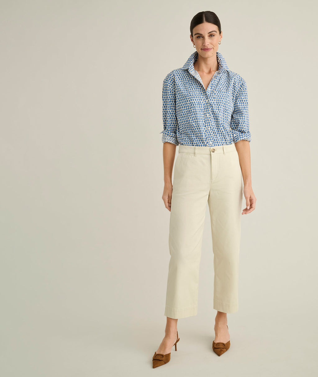 Stretch Twill Ava Cropped Pant