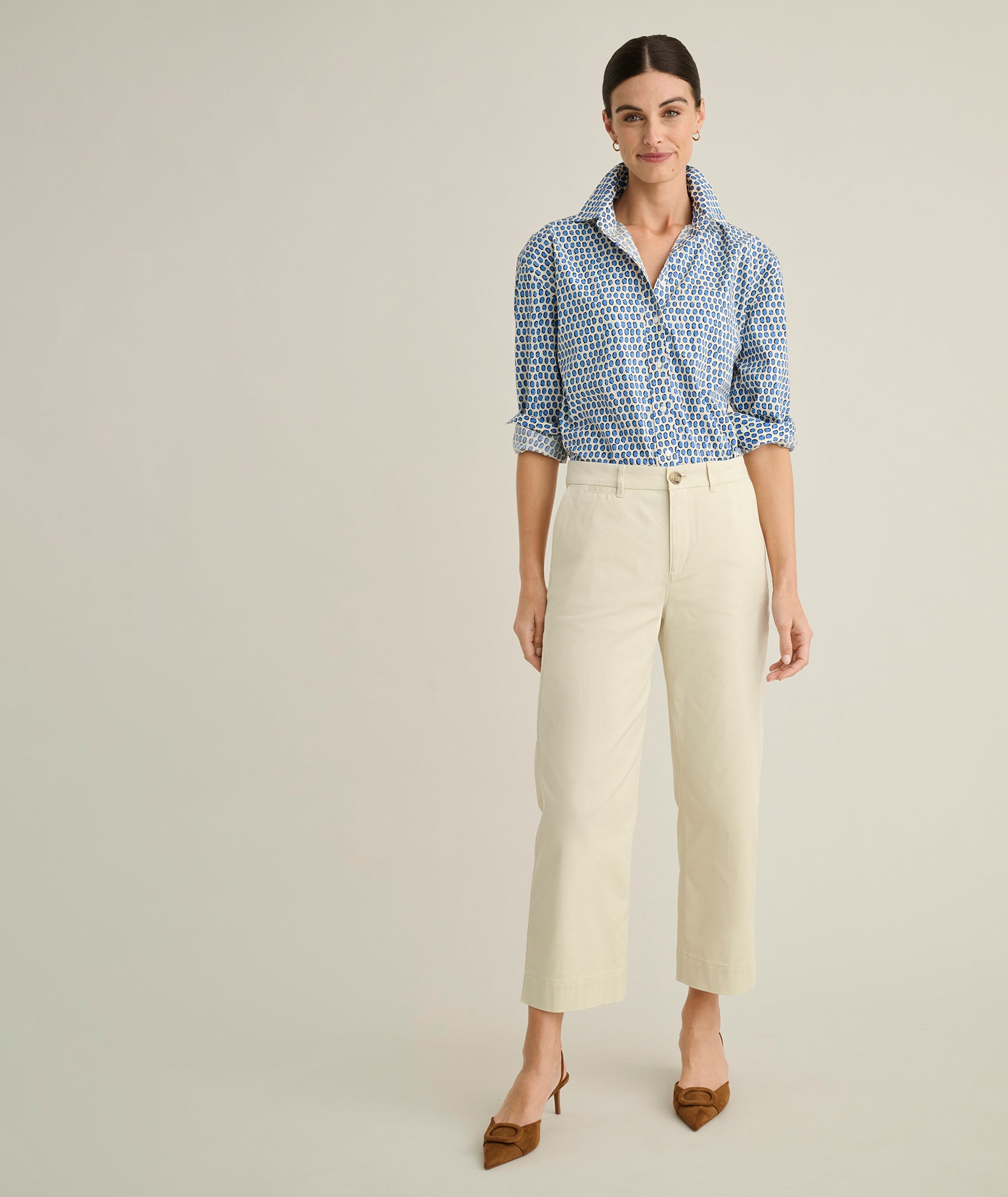 Stretch Twill Ava Cropped Pant