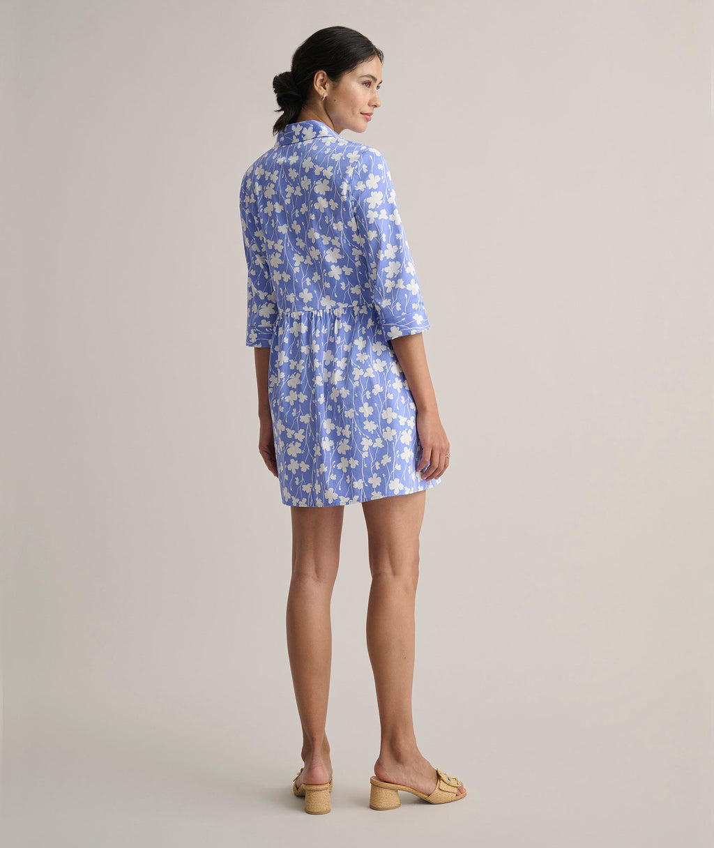Stretch Cotton Demi Shirt Dress