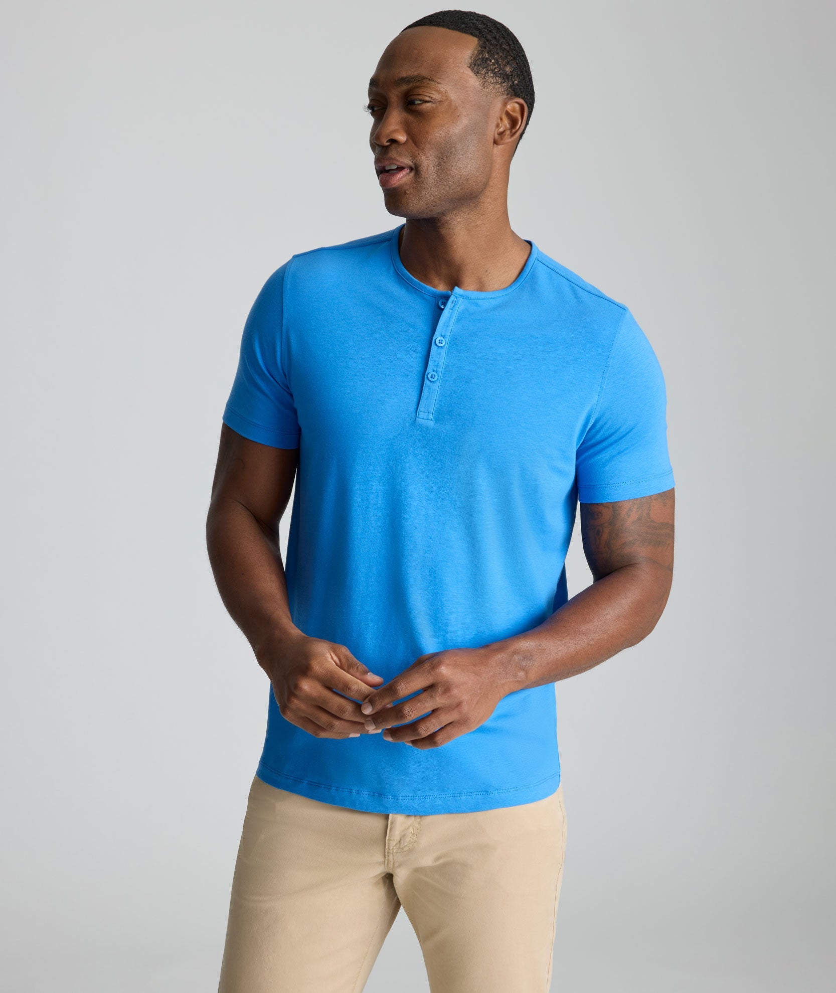 EcoSoft™ Short-Sleeve Henley