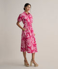 Stretch Cotton Jackie Midi Shirt Dress