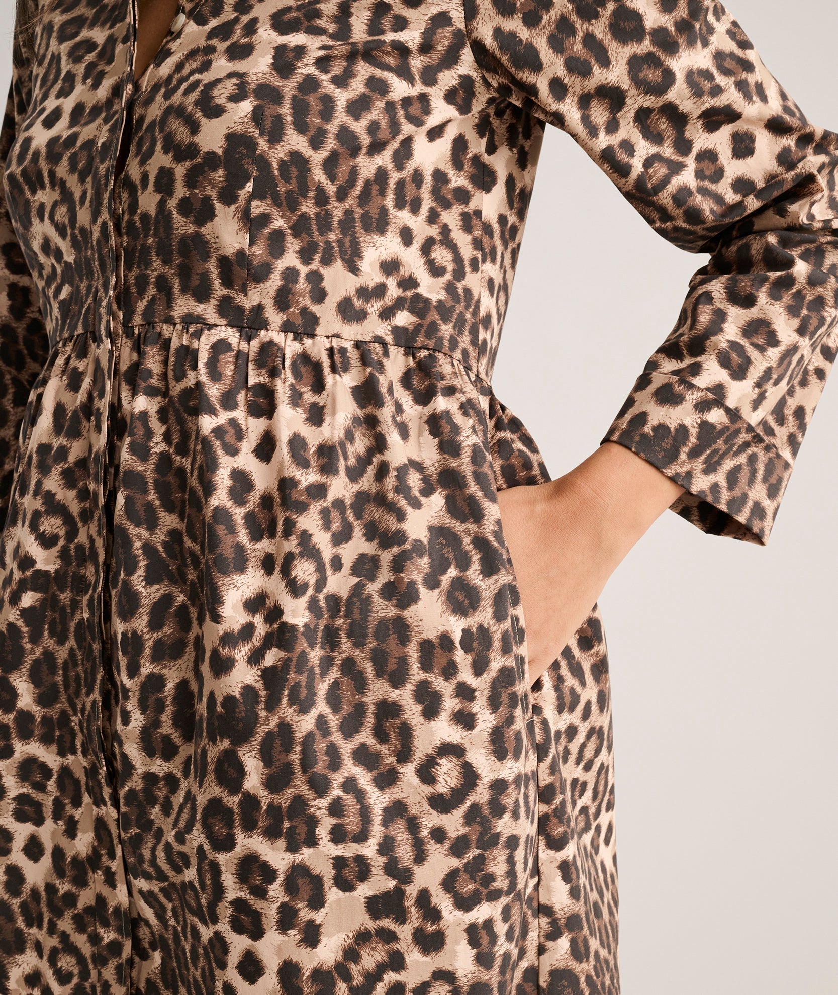 Stretch Cotton Lauren Shirt Dress
