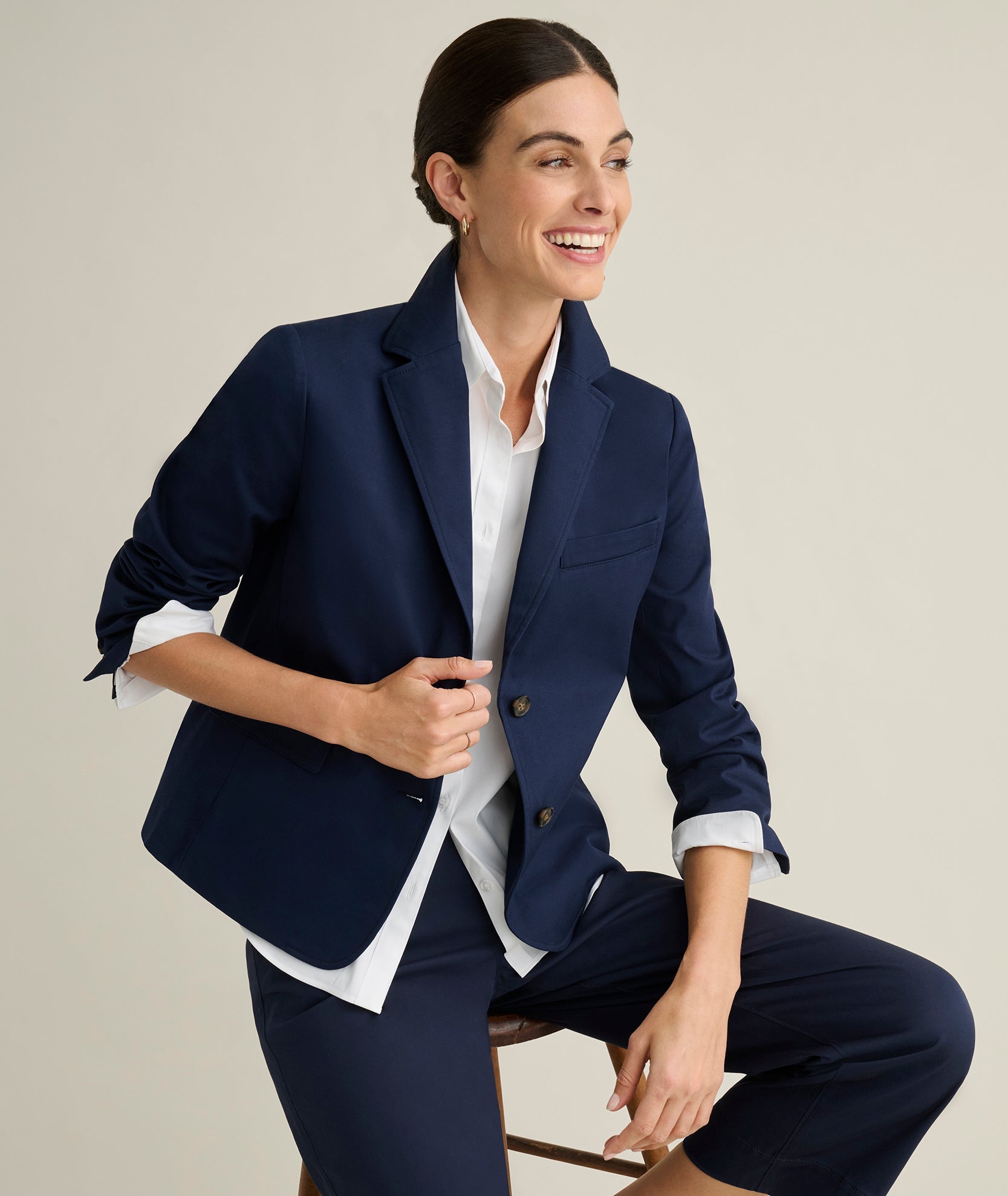 Stretch Twill Piper Blazer