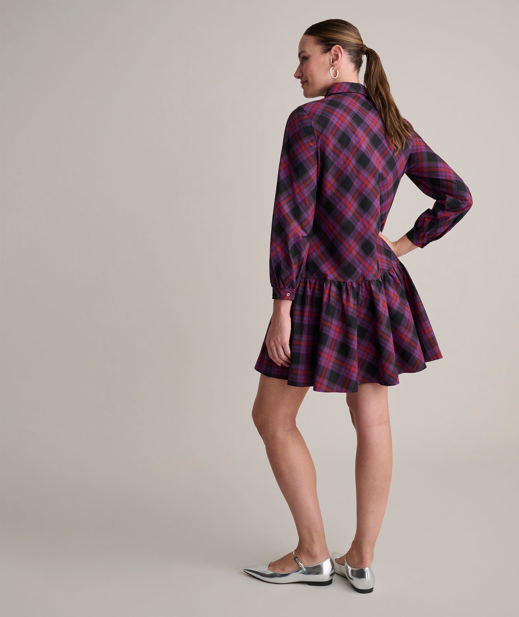 Cotton Plaid Reese Shirt Dress