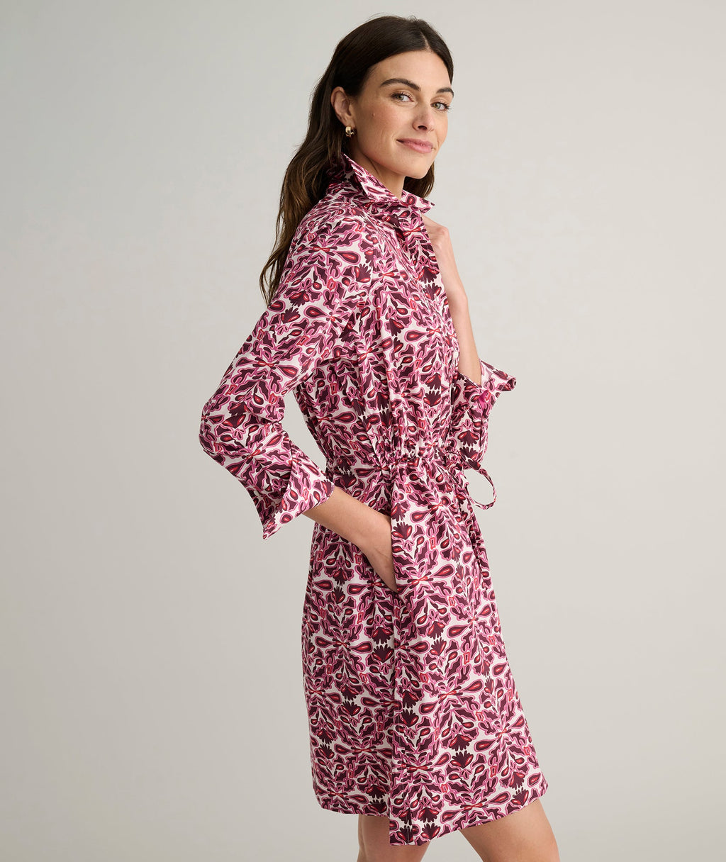 Stretch Poplin Taylor Shirtdress
