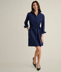 Stretch Poplin Taylor Shirtdress