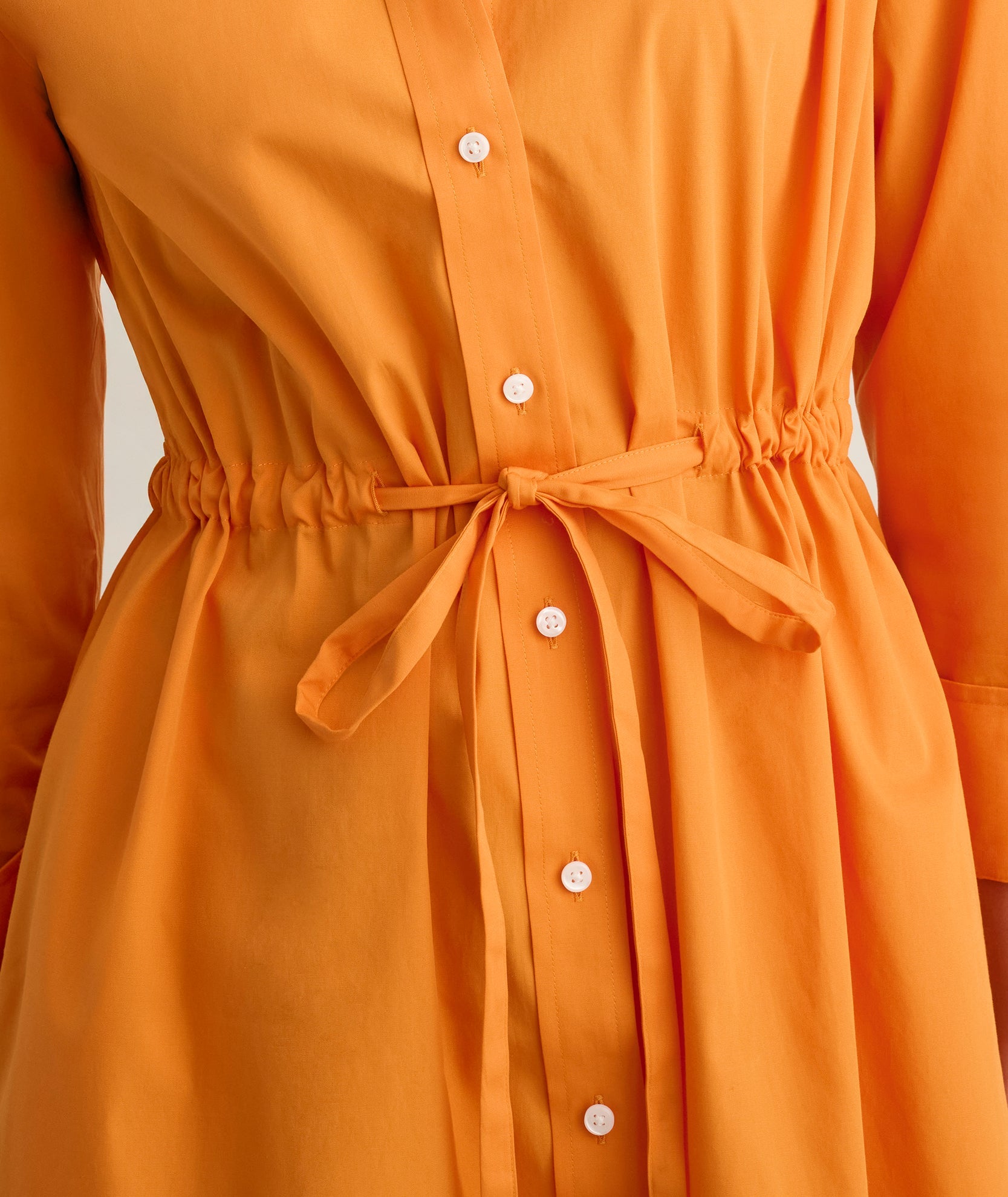 Stretch Poplin Taylor Shirtdress